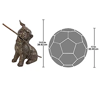 Design Toscano Bronze Raining Dogs Piped Garden Statue