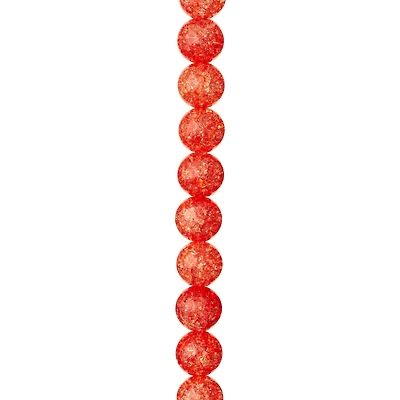 Red Crackled Quartzite Round Beads, 10mm by Bead Landing™