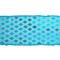 2.5" x 30ft. Turquoise Disco Wired Metallic Ribbon by Celebrate It®