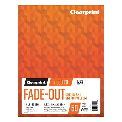 Clearprint™ Design Vellum Pad, 8 x 8 Grid