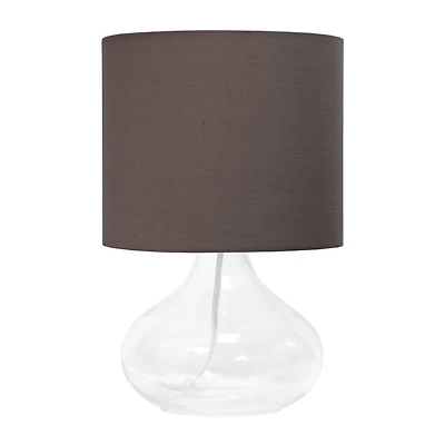 Simple Designs Glass Raindrop Table Lamp