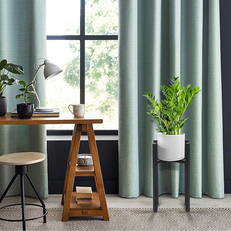 Sorbus 10" Black Mid Century Style Plant Stand