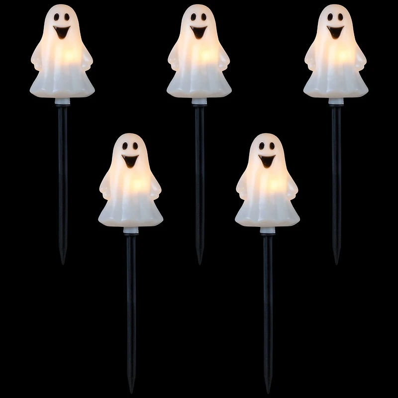 5ct. Ghost Shaped Halloween Pathway Markers