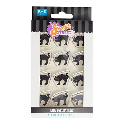 PME Cake Sweet Street® Black Cat Icing Decorations
