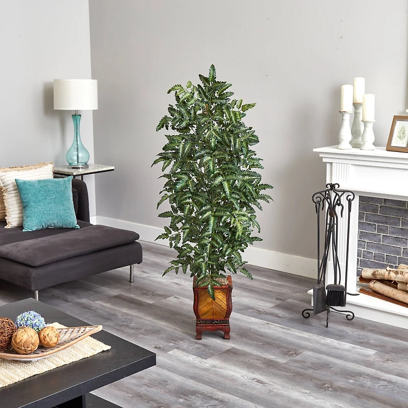 5ft. Bracken Fern Tree with Decorative Vase 