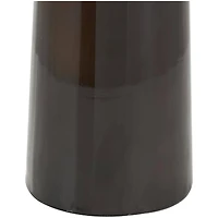 20.25" Blue & Brown Ombre Metal Vase