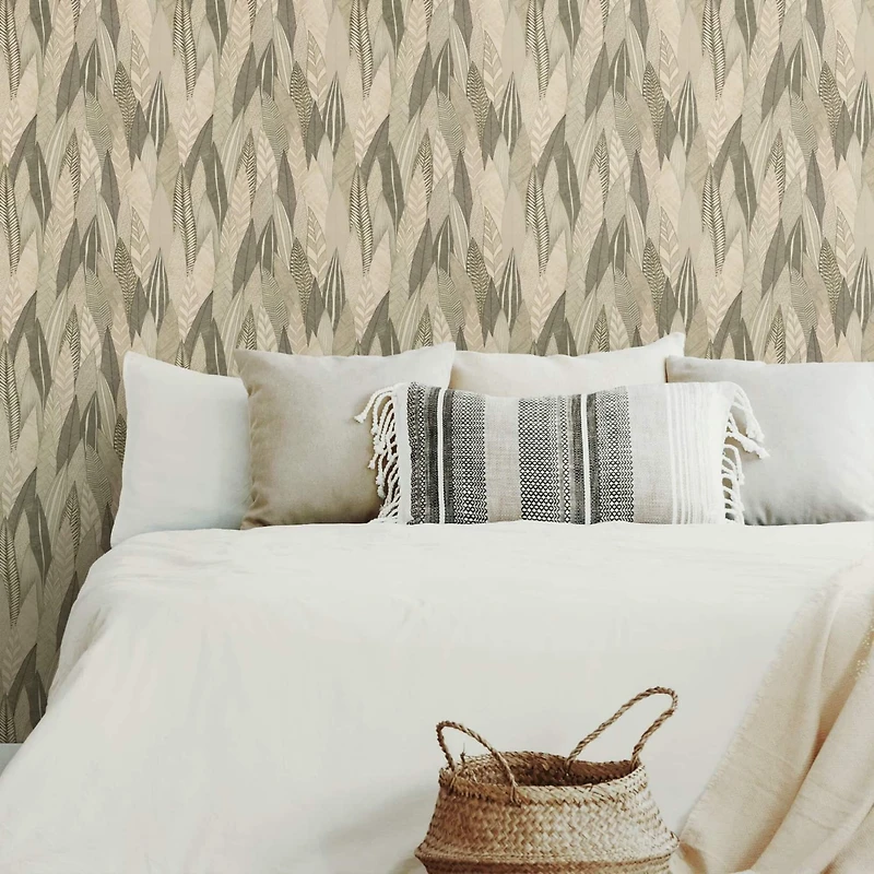 Roommates Fern & Feathers Peel & Stick Wallpaper