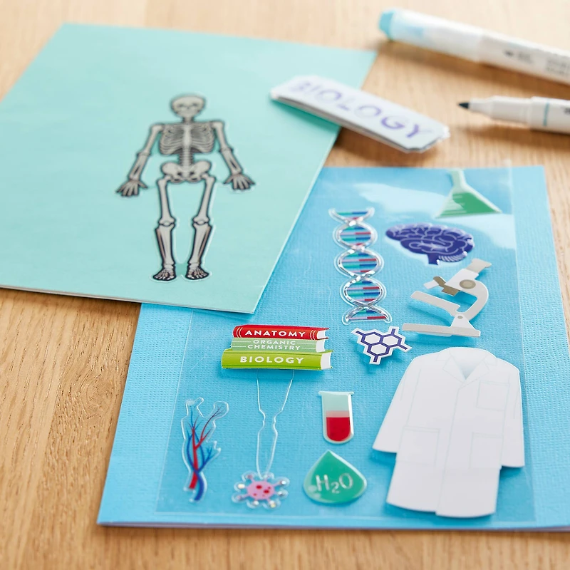Biology Dimensional Stickers by Recollections™