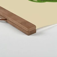 Designs Direct Painted Monsteras Teak Hanging Canvas