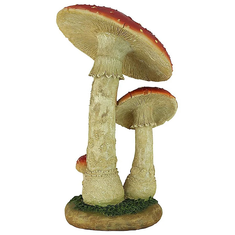 Design Toscano 13" Mystic Forest Red Mushroom Statue
