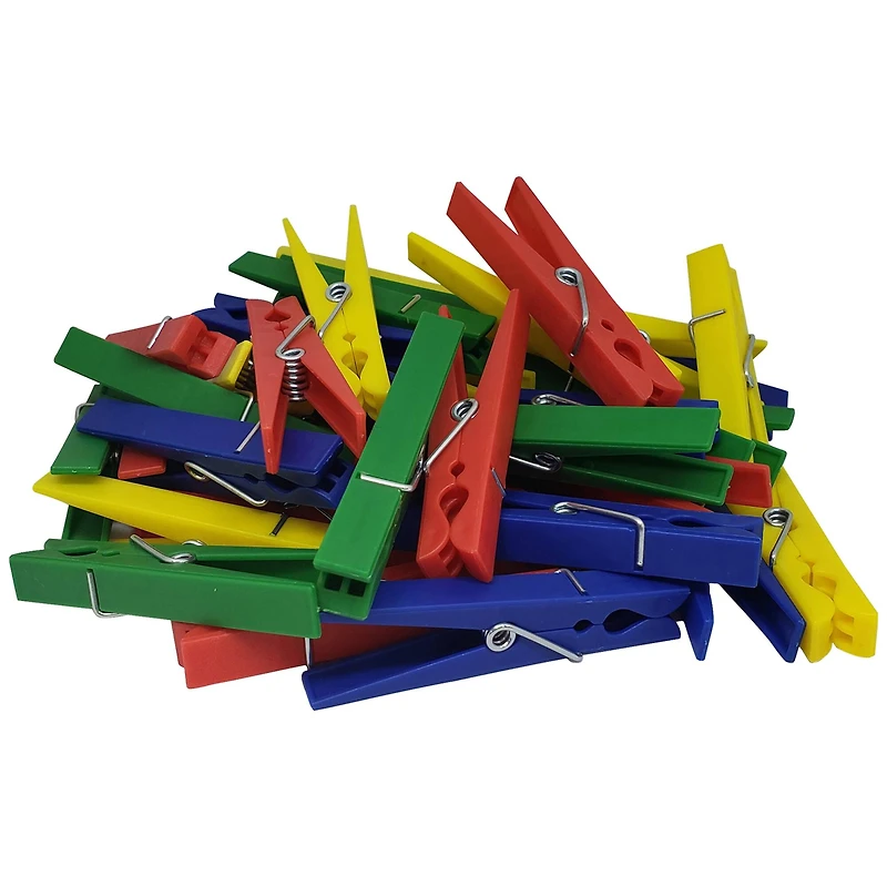 Teacher Created Resources® Plastic Clothespins, 3 Packs of 40