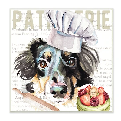 Stupell Industries Sheltie Dog Kitchen Bakery Pet Watercolor Painting, 12" x 12"