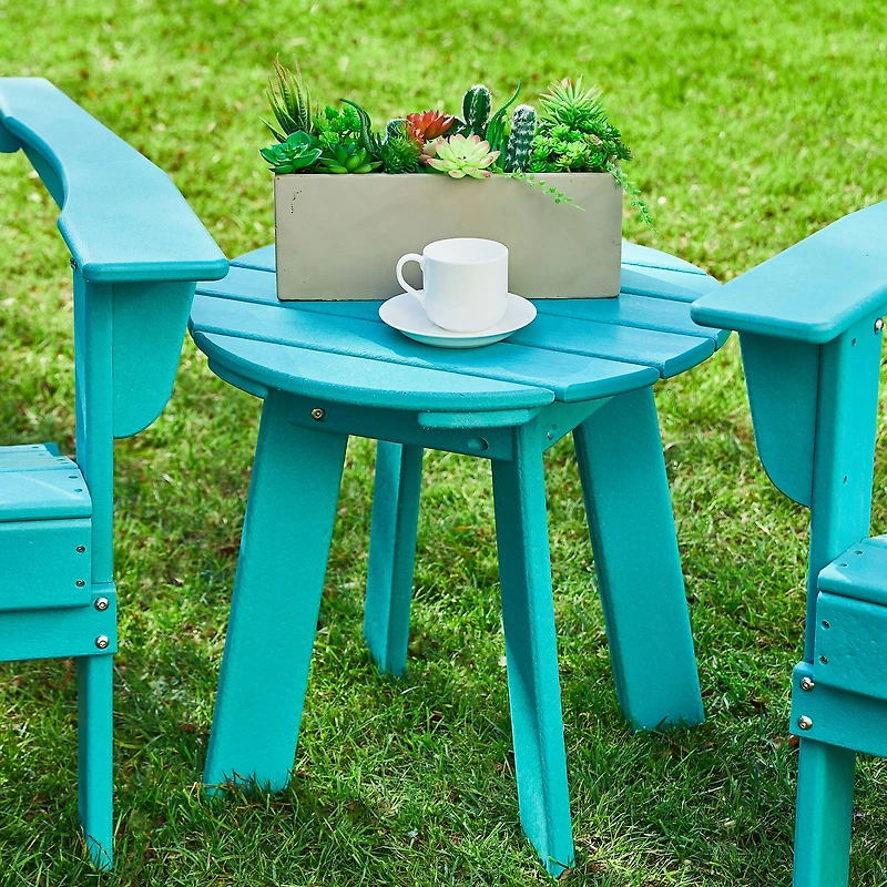 Glitzhome® 20" Outdoor Patio Round Side Table