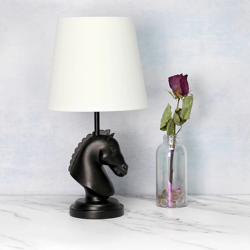 Simple Designs Chess Horse Table Lamp