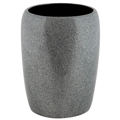 Elle Décor Eclat Gray Glitter Waste Bin