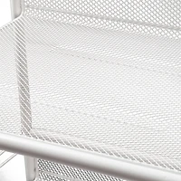 Honey Can Do White 3-Tier Mesh Rolling Cart