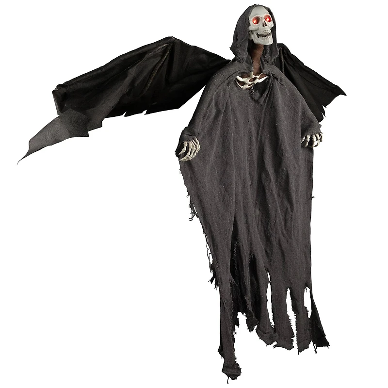 50" LED Lighted & Animated Winged Grim Reaper Halloween Decoration