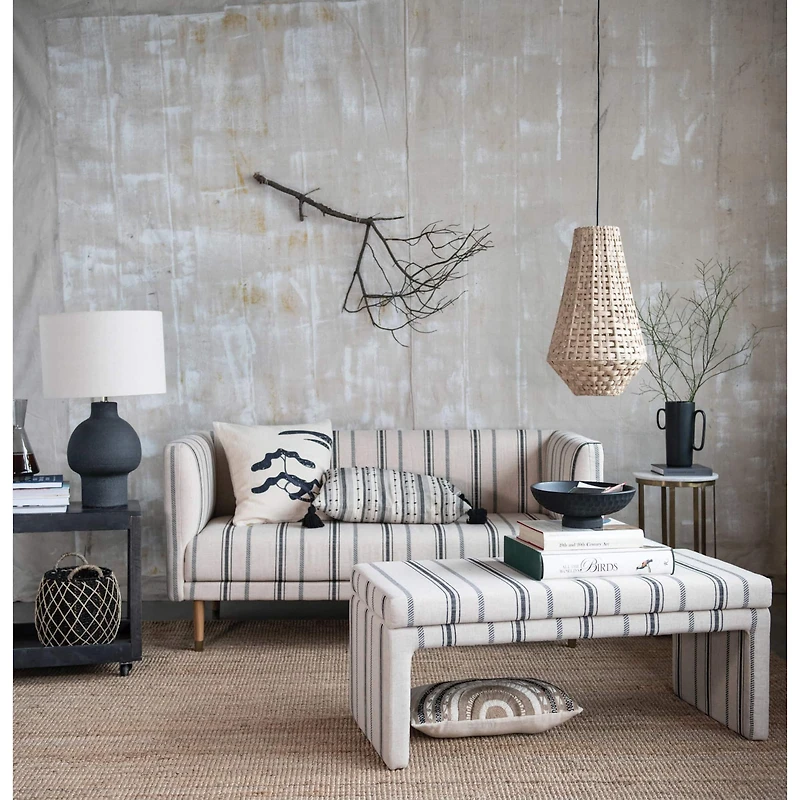 Hello Honey® Rustic Boho Sunrise Cotton & Linen Lumbar Pillow