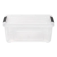 IRIS® 13.5qt. Buckled Clear Boxes with Clear Buckle Lids, 6ct.
