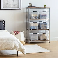 IRIS® 20.5qt. Buckled Clear Boxes with Clear Buckle Lids, 6ct.