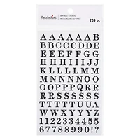 12 Packs: 213 ct. (2556 total) Black Printed Alphabet Stickers by Recollections™