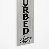 American Art Décor™ 47.25" Already Disturbed & Happiness Double-Sided Hanging & Leaning Wall Sign