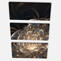 Designart - Fractal Flower with Golden Rays