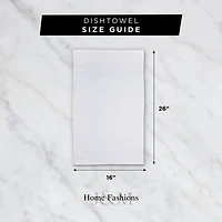 DII® J&M Gray Ribbed Terry Dishtowel & Dishcloth Set