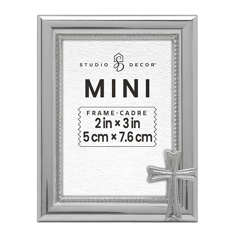 Mini Silver Cross Frame by Studio Décor®