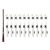 10ct. Warm White Flickering LED Hanging Spider Candles with Remote by Ashland®
