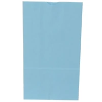 JAM Paper Baby Blue Large Kraft Lunch Bags, 500ct.