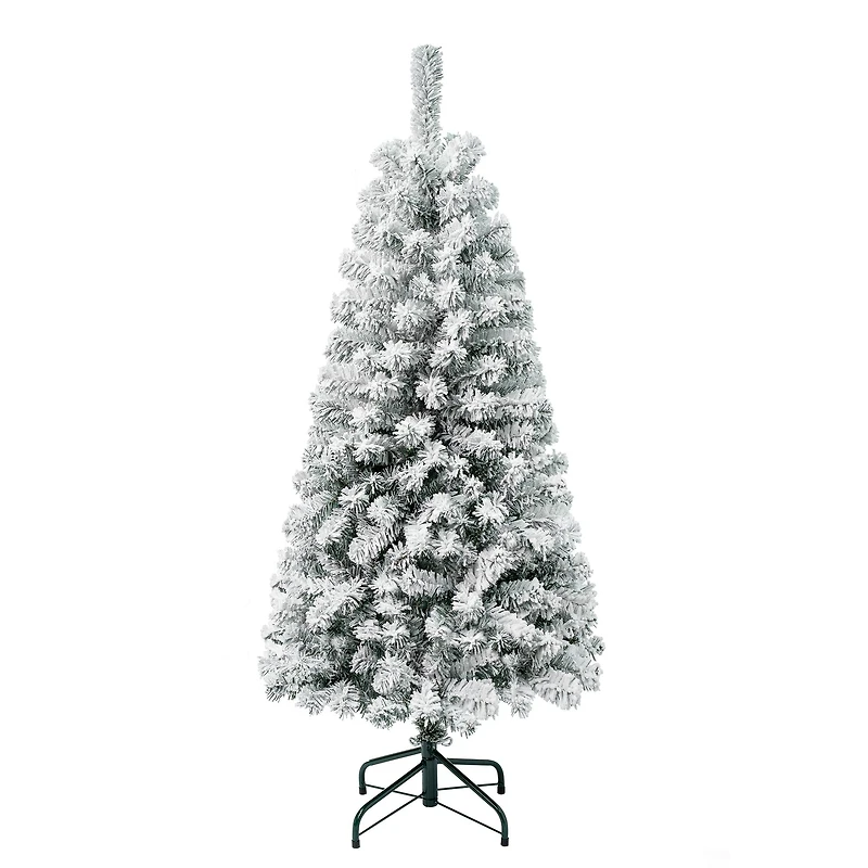 4.5ft. Unlit Flocked Acacia Artificial Christmas Tree
