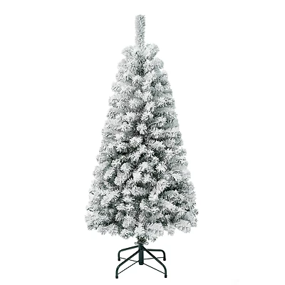 4.5ft. Unlit Flocked Acacia Artificial Christmas Tree