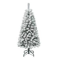 4.5ft. Unlit Flocked Acacia Artificial Christmas Tree