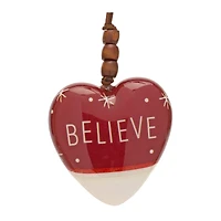 12 Pack 4.75" Heart Plastic Ornaments