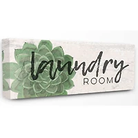 Stupell Industries Green Succulent Laundry Room Wall Art
