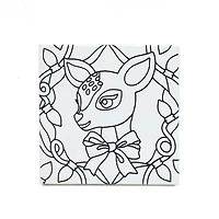 5" x 5" Christmas Deer Canvas Painting Kit by Artist's Loft™