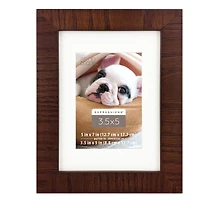 Expressions™ 3.5" x 5" Espresso Rustic Frame with Mat by Studio Décor®