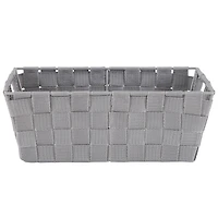 Simplify Small Grey Woven Storage Shelf Baskets, 2ct.