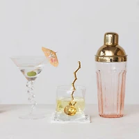 Hello Honey® 6oz. Clear Twisted Stem Martini Glasses, 6ct.