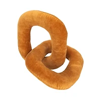 Hello Honey® Gold Cotton Velvet Chain Link Pillow