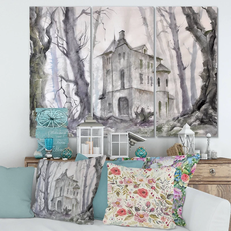 Designart - Haunted Castle In The Woods