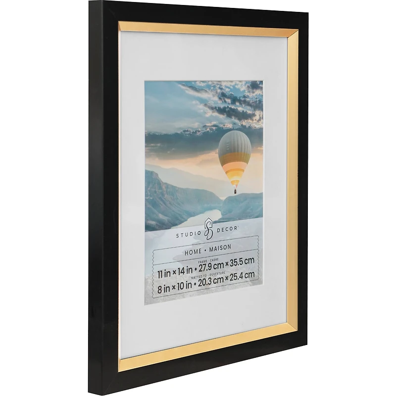 Home Black & Gold Frame with Mat by Studio Décor