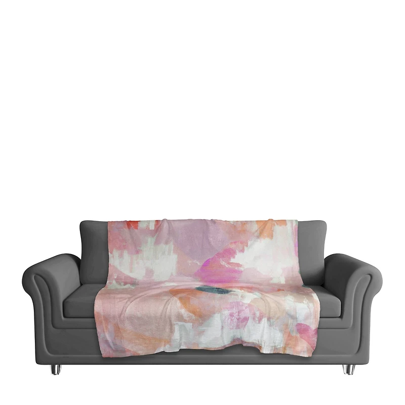Funky Blush Misc. 50" x 60" Coral Fleece Blanket