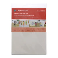 Grafix® 8.5" x 11" Matte Inkjet Adhesive Backed Clear Film, 6ct.