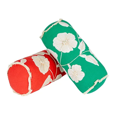 Hello Honey® Enchanted Garden Embroidered Bolster Pillow Set