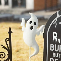 Glitzhome® 24" 5-Piece Halloween Metal Graveyard Yard Stake Set