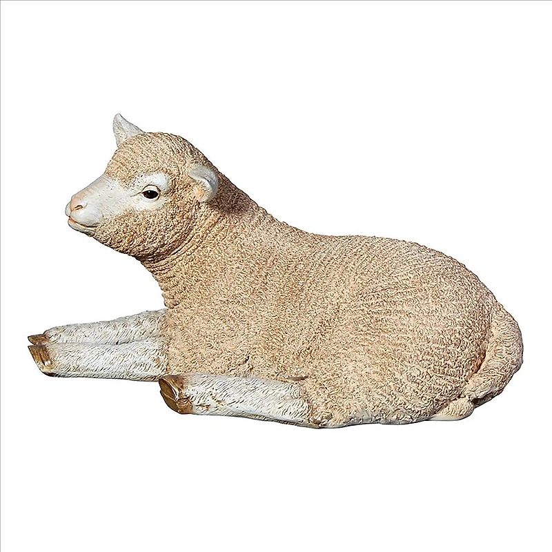 Design Toscano 24" Merino Ewe Life-Size Resting Lamb Statue