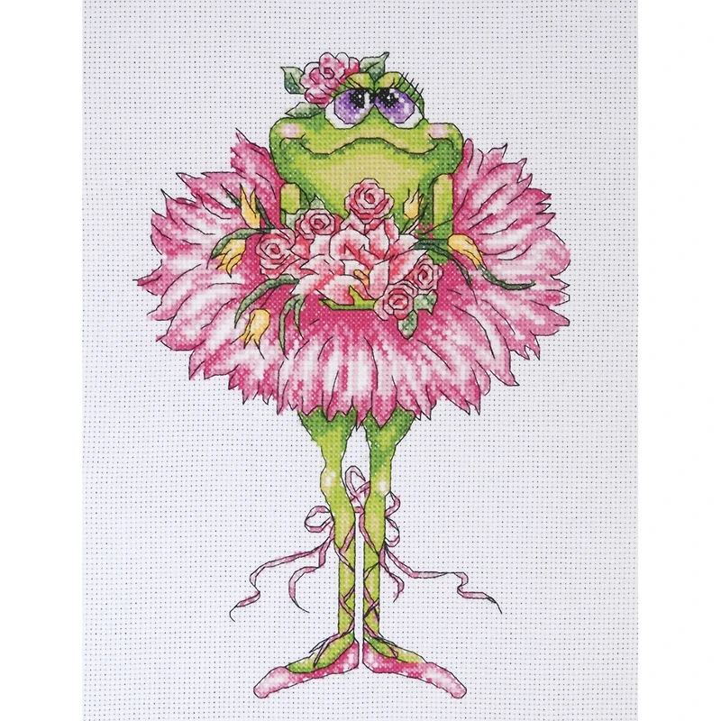 Design Works™ Frog Bouquet Counted Cross Stitch Kit