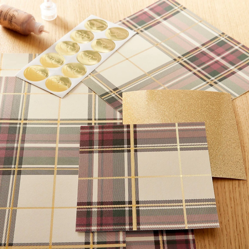 Christmas Plaid Cardstock Paper by Recollections™, 12" x 12"